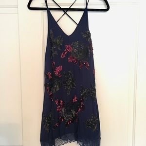 Free people sequin floral dress size small